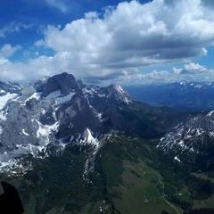 Flugwegposition um 11:40:03: Aufgenommen in der Nähe von Gemeinde Filzmoos, 5532, Österreich in 2633 Meter